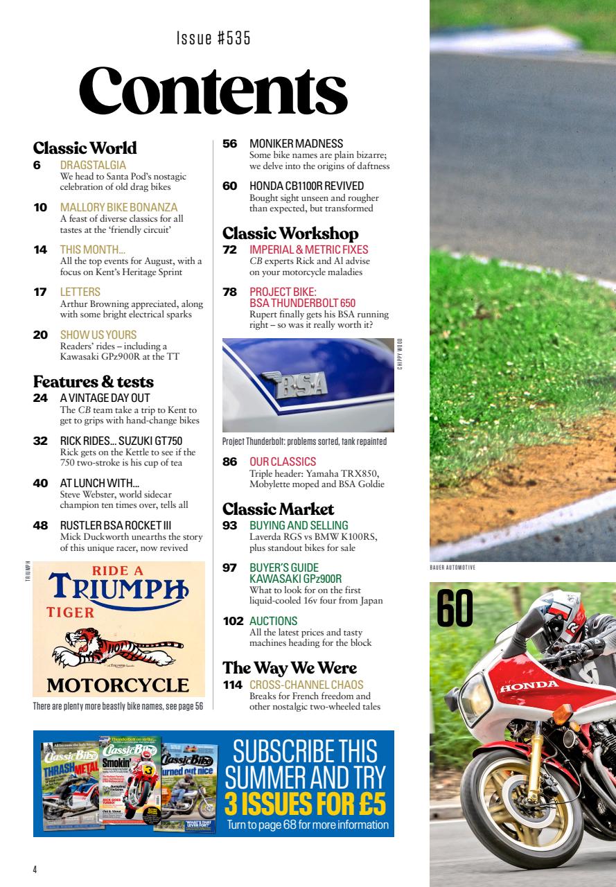 Classic Bike Preview Pages