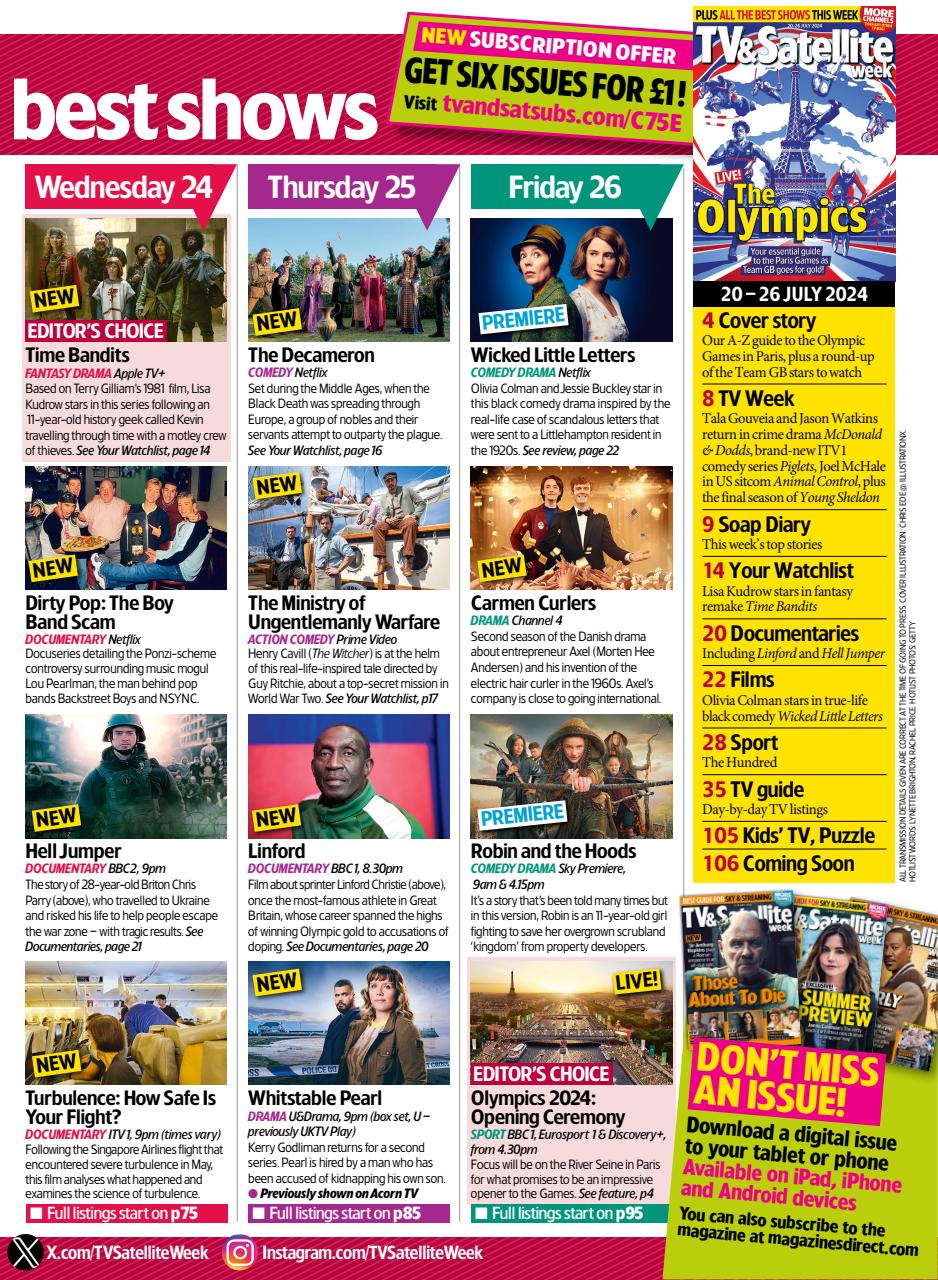 TV & Satellite Week Preview Pages