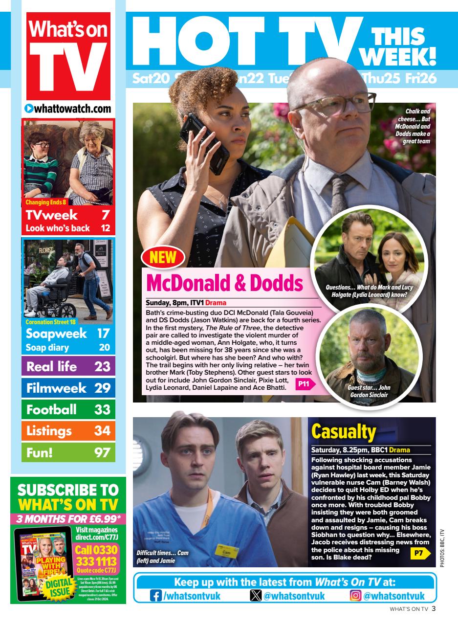 What's on TV Preview Pages