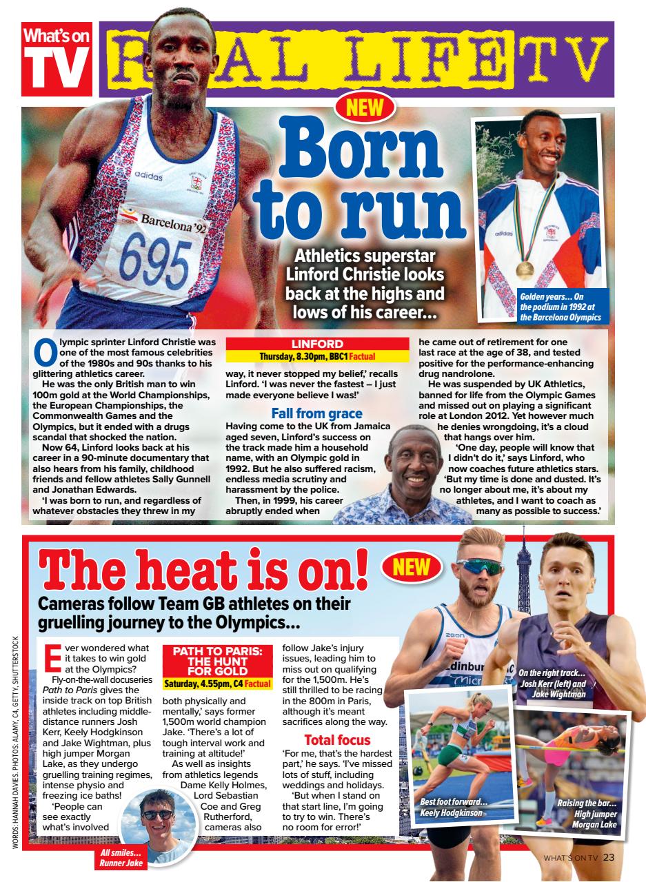 What's on TV Preview Pages