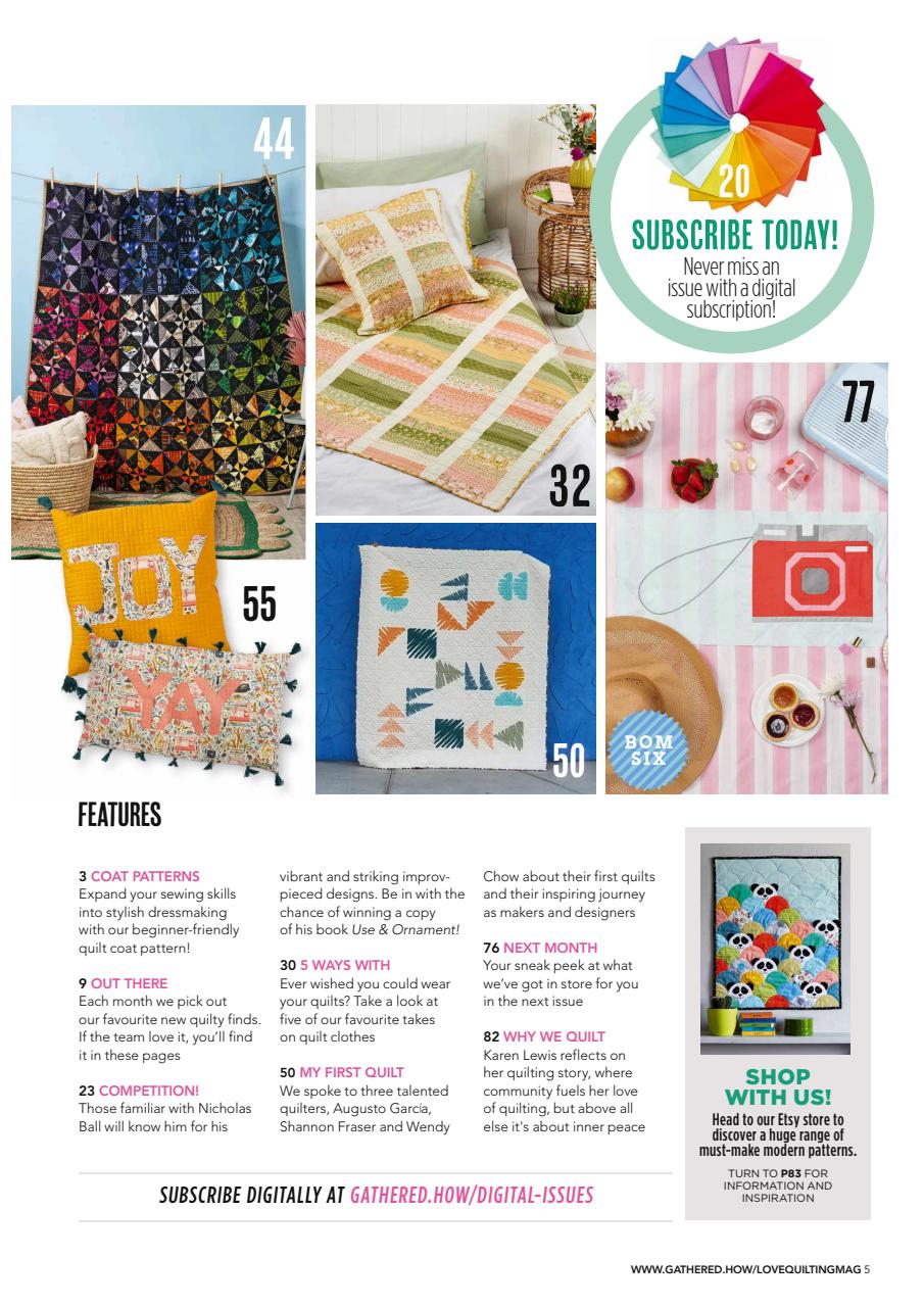 Love Patchwork & Quilting Preview Pages