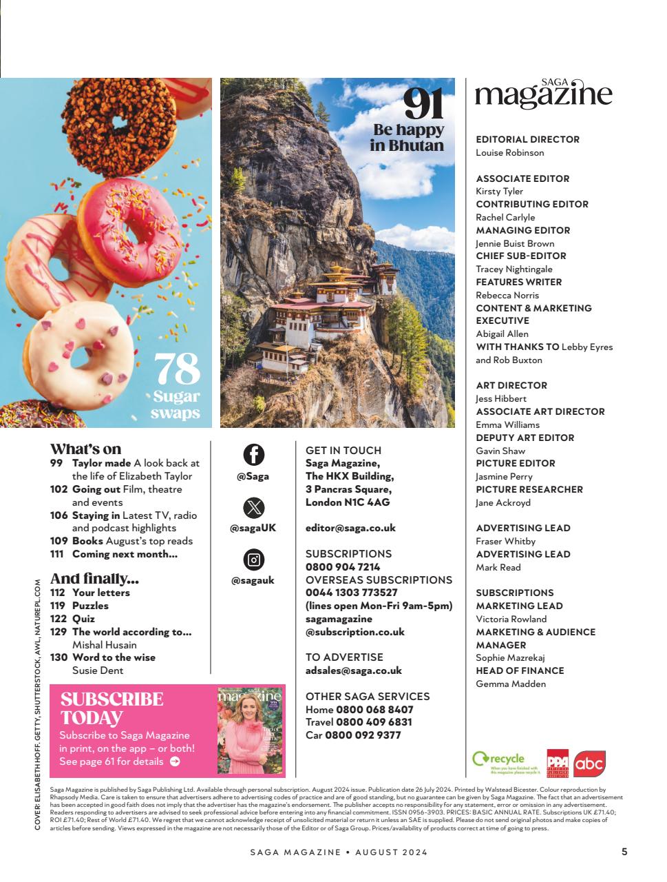 Saga Magazine Preview Pages