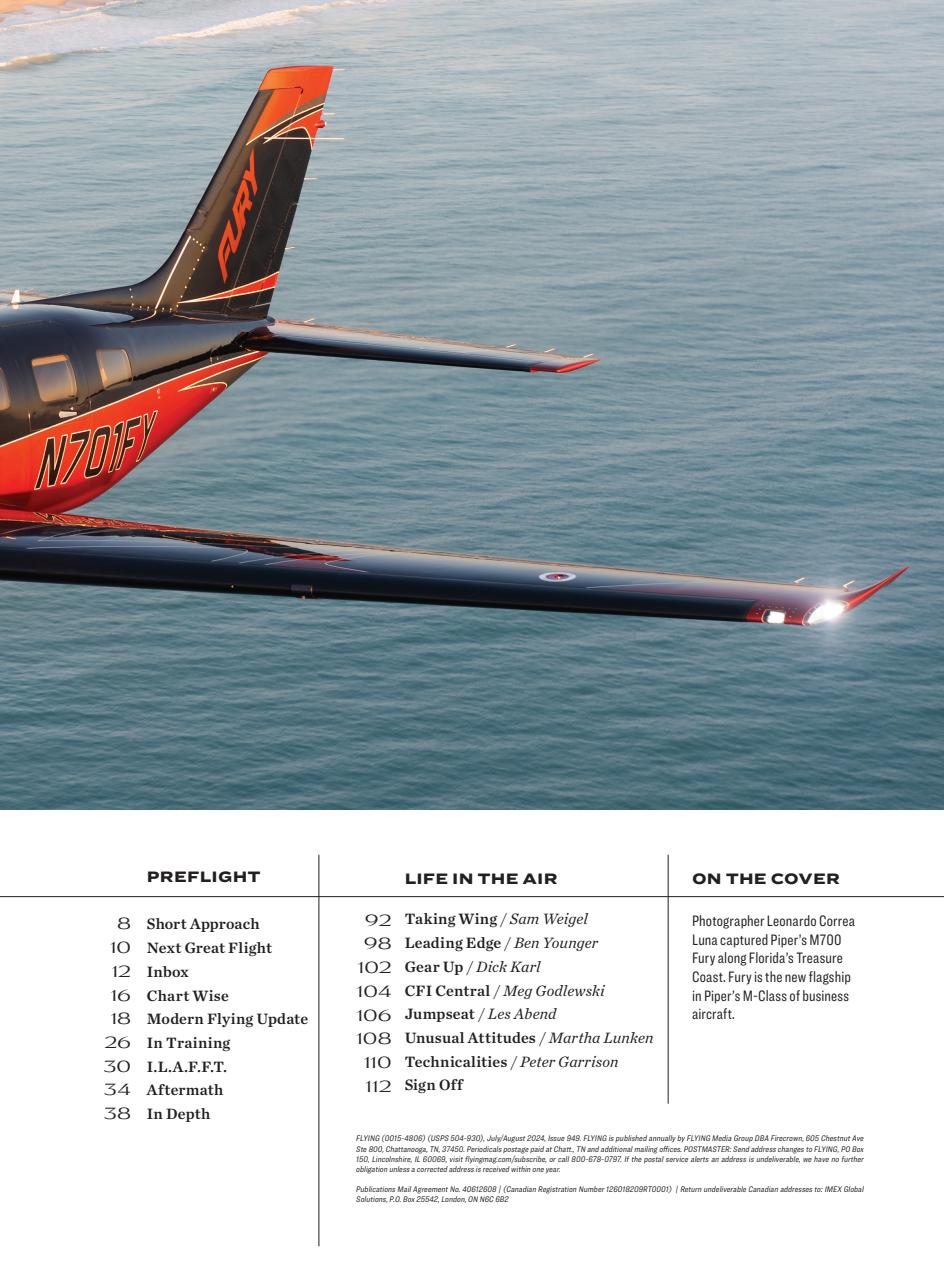 FLYING Magazine Preview Pages