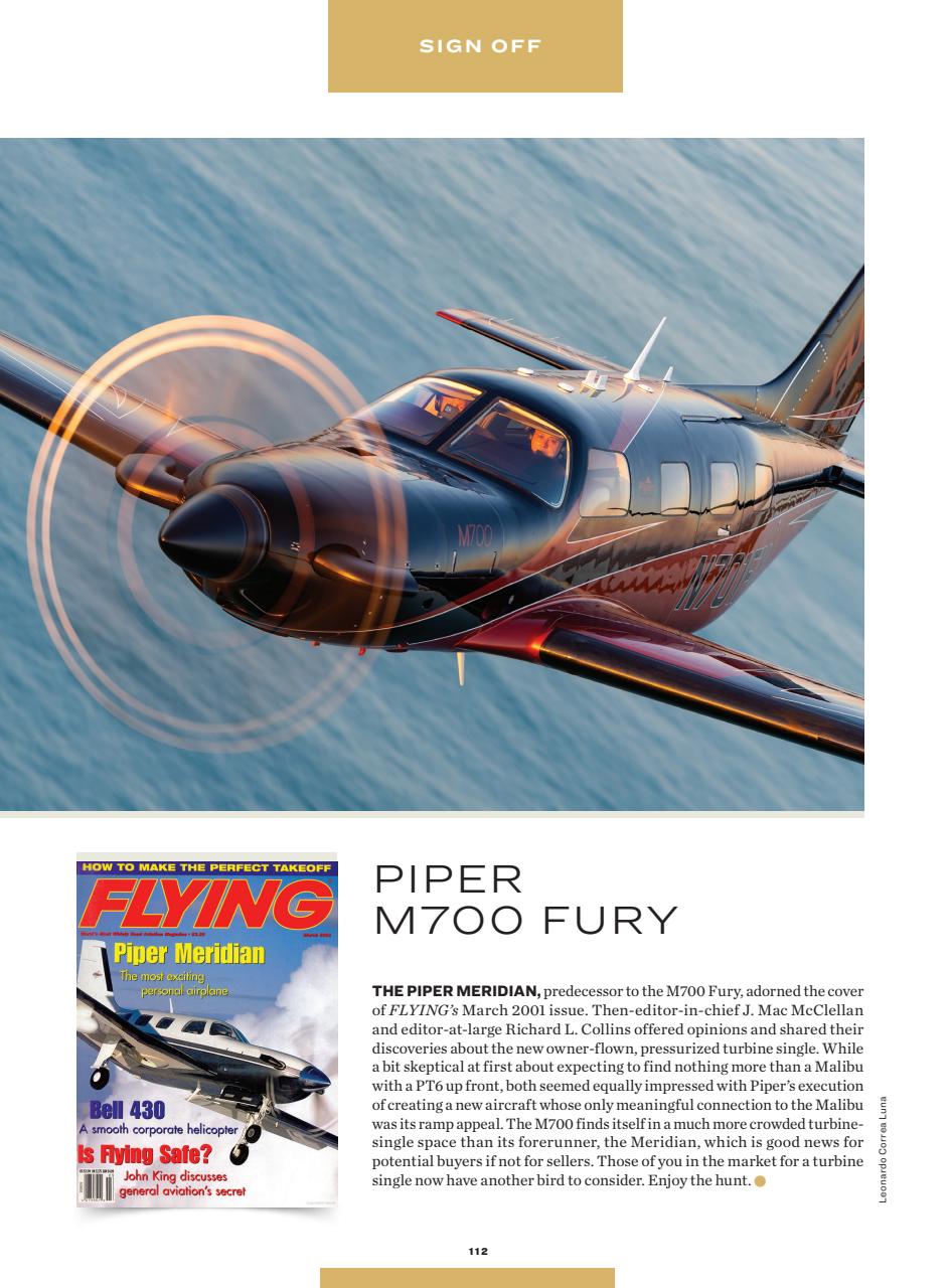 FLYING Magazine Preview Pages