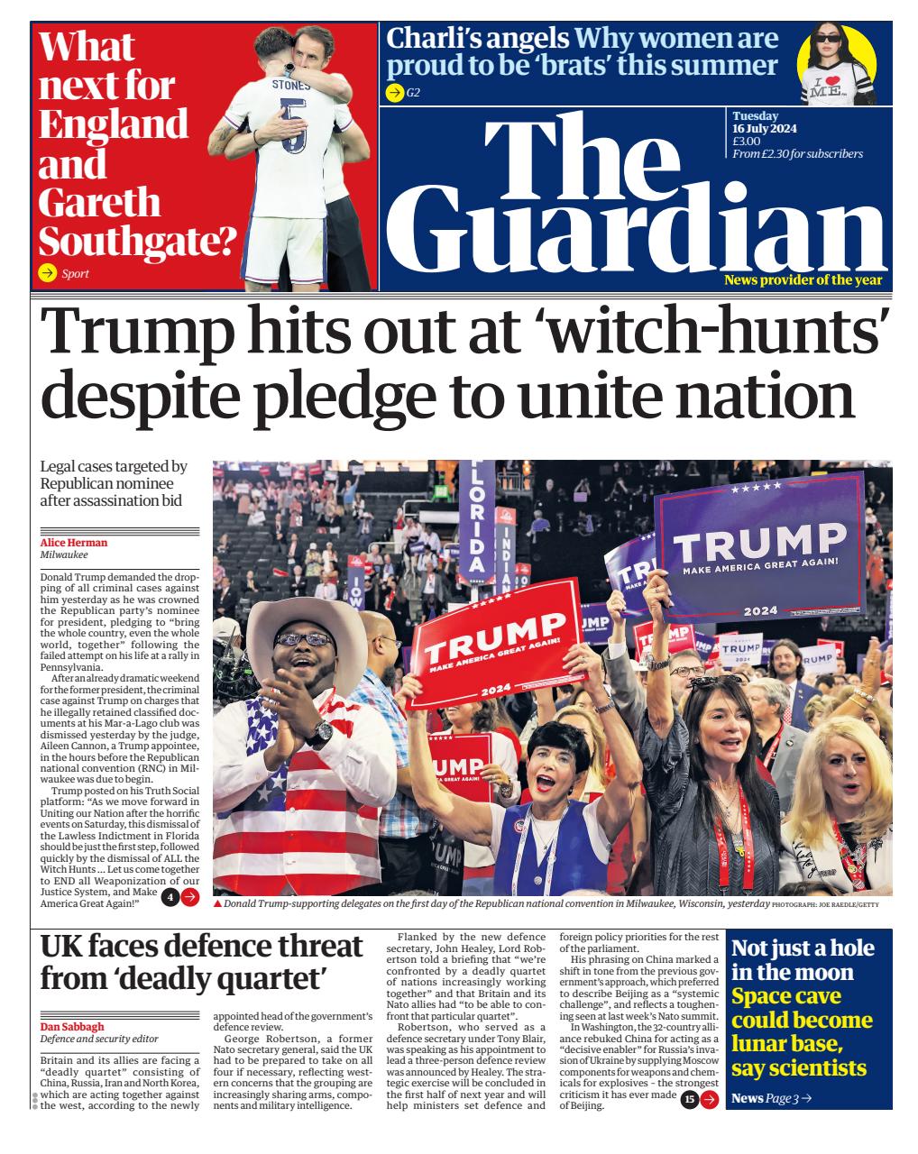 The Guardian Newspaper Preview Pages