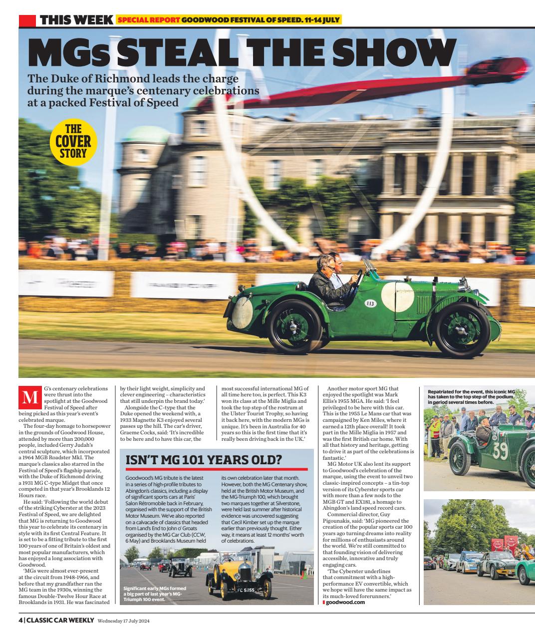 Classic Car Weekly Preview Pages