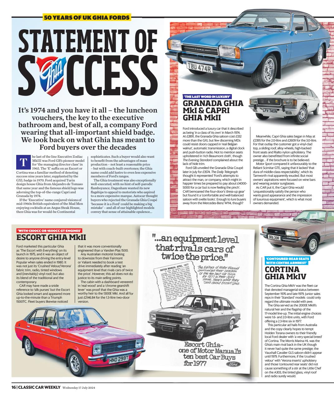 Classic Car Weekly Preview Pages