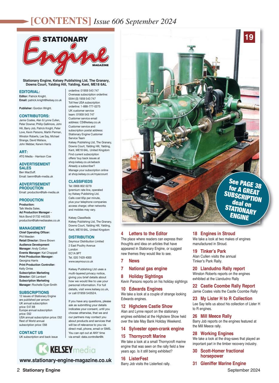 Stationary Engine Preview Pages