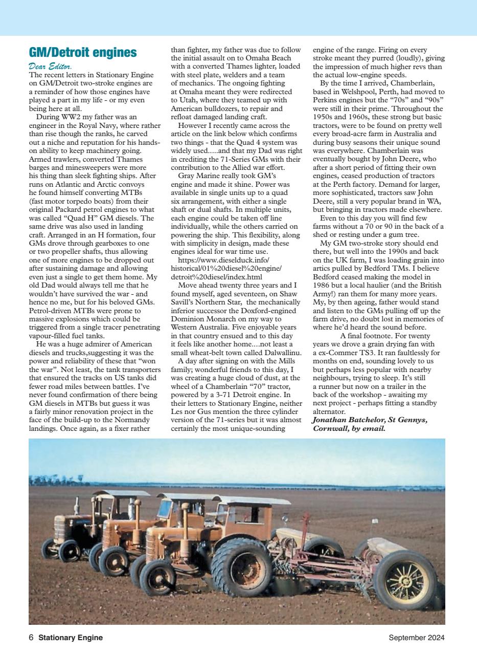 Stationary Engine Preview Pages