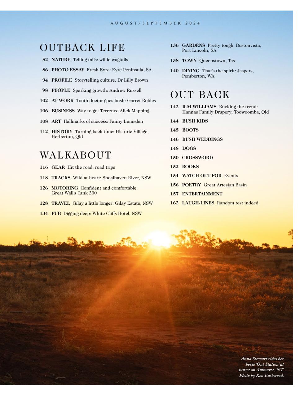 OUTBACK Magazine Preview Pages