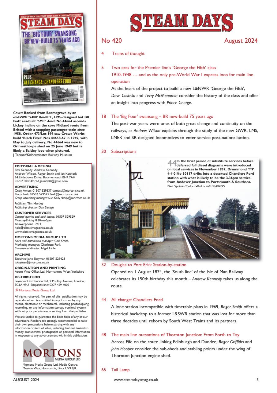 Steam Days Preview Pages