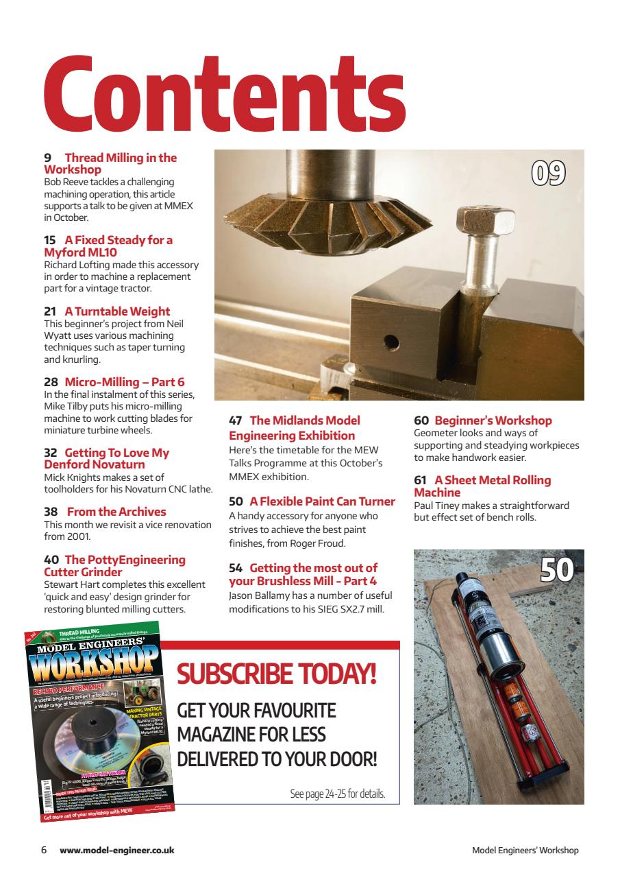 Model Engineer & Workshop Magazine Preview Pages