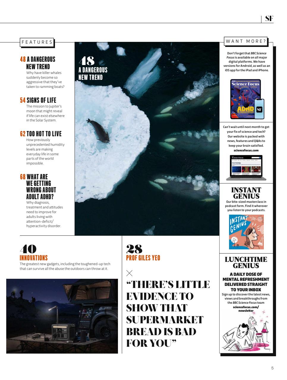 BBC Science Focus Magazine Preview Pages