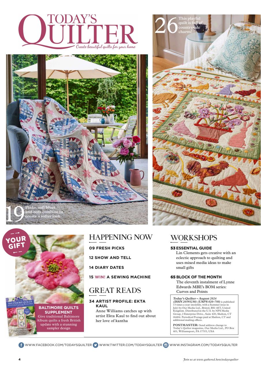 Today’s Quilter Preview Pages