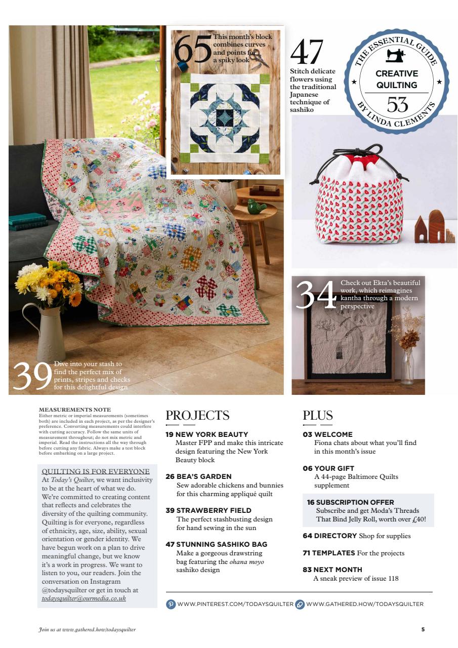 Today’s Quilter Preview Pages