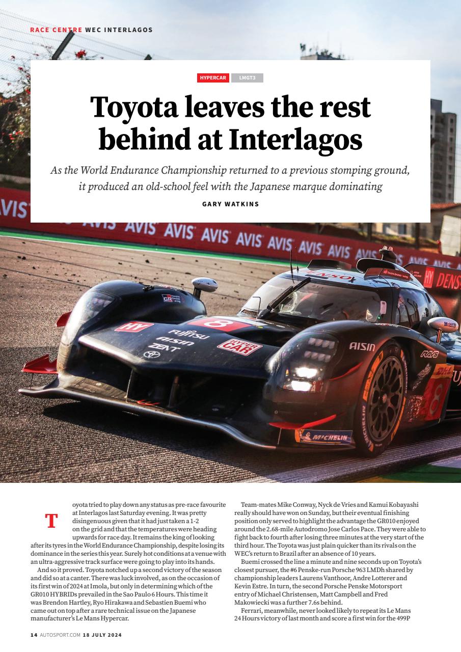 Autosport Preview Pages