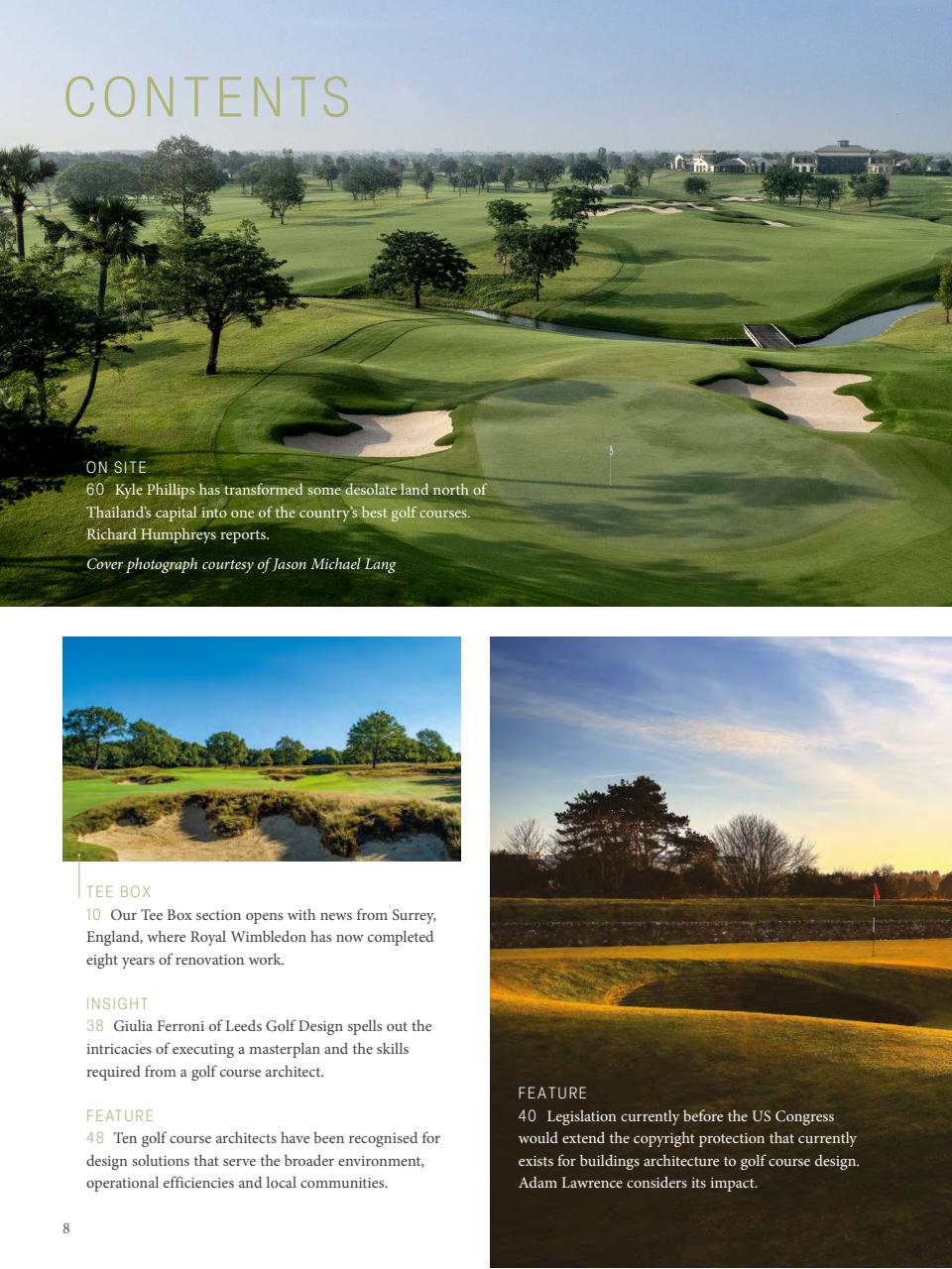 Golf Course Architecture Preview Pages