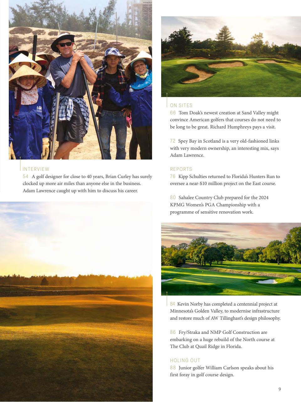Golf Course Architecture Preview Pages