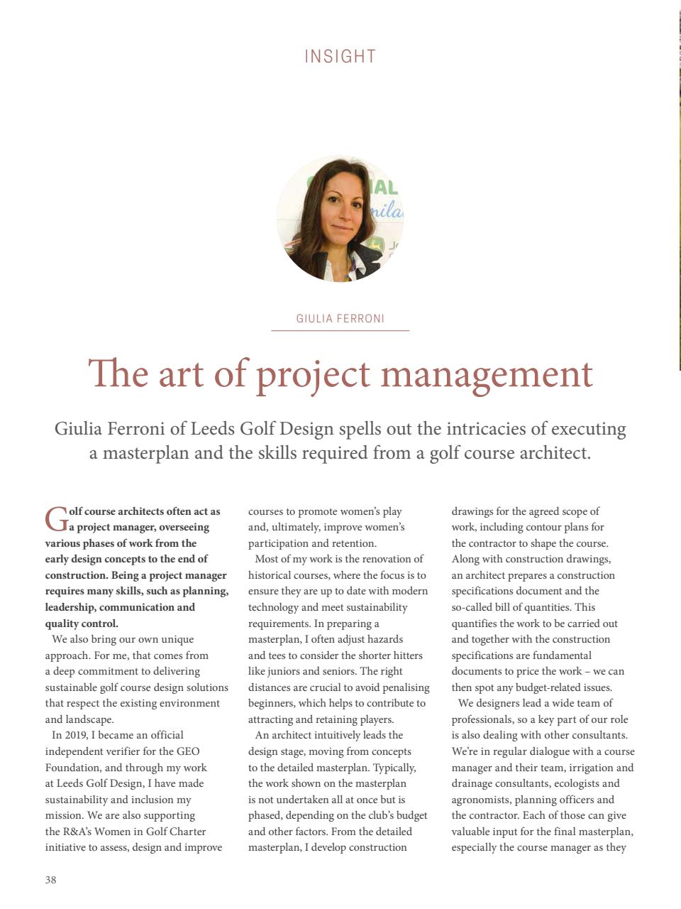 Golf Course Architecture Preview Pages