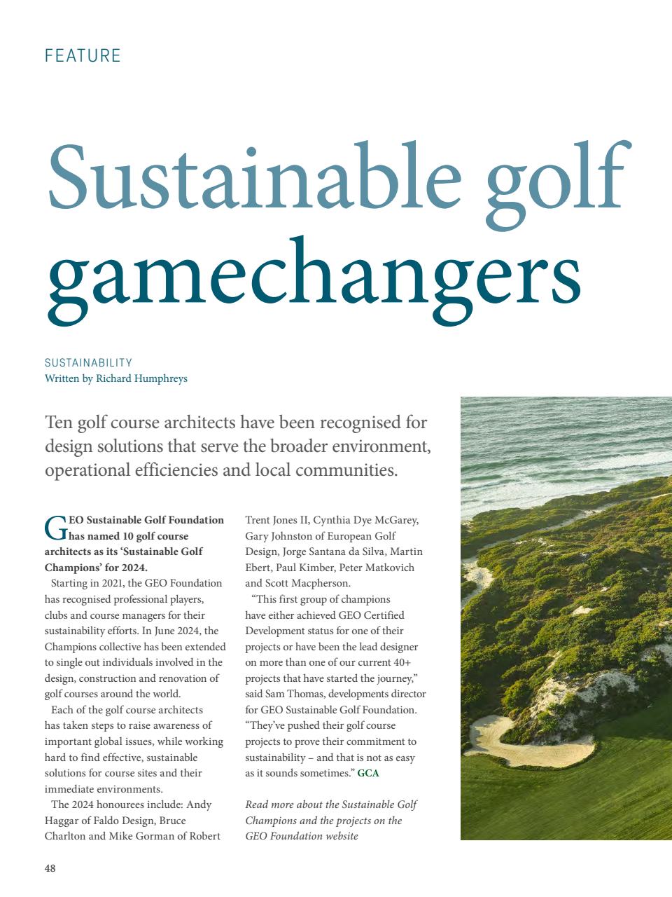 Golf Course Architecture Preview Pages