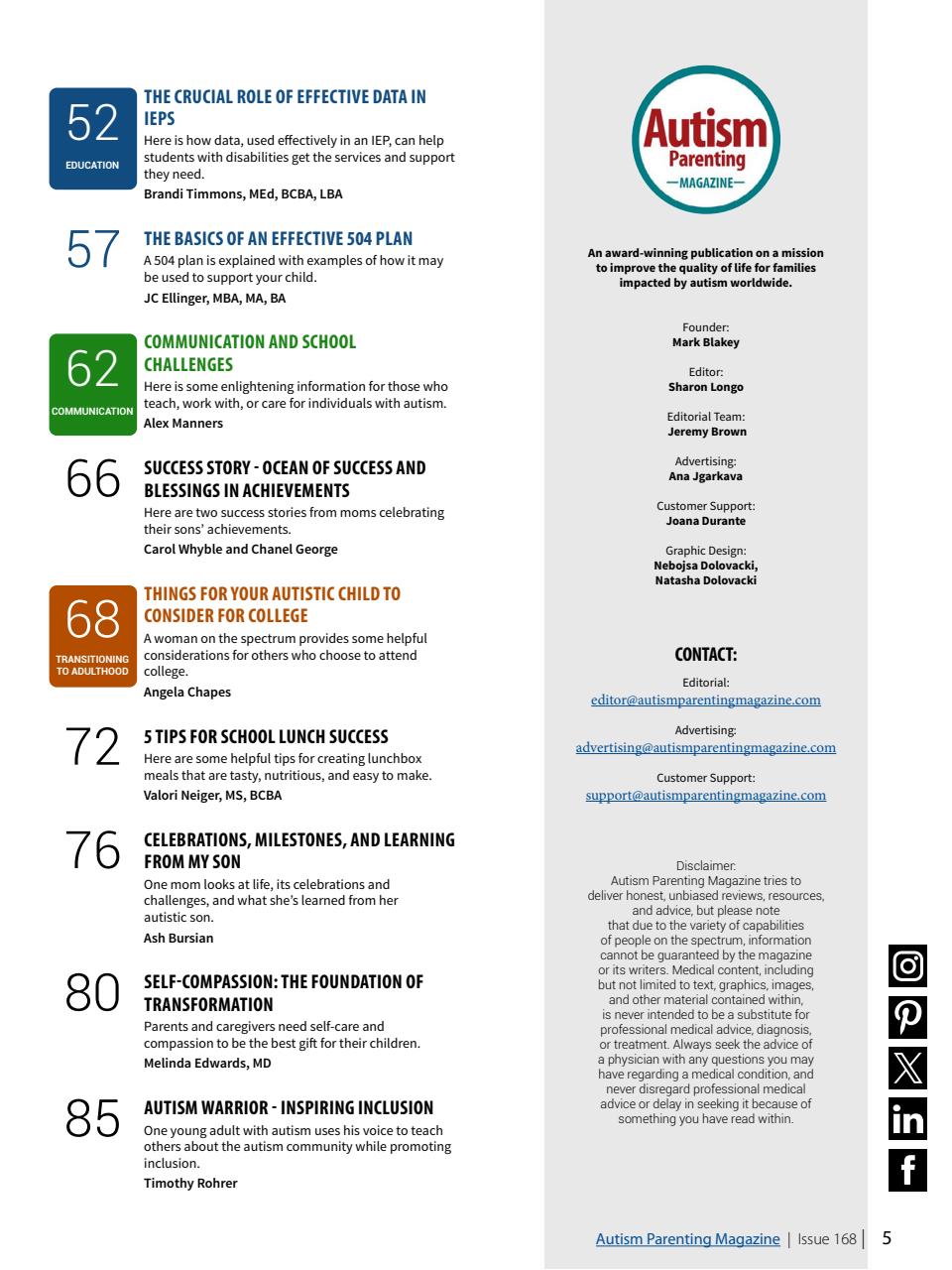 Autism Parenting Preview Pages