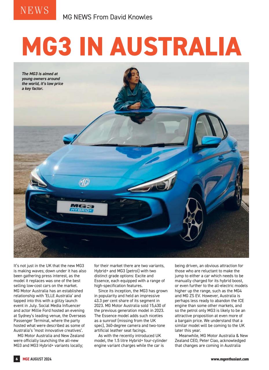 MG Enthusiast Preview Pages