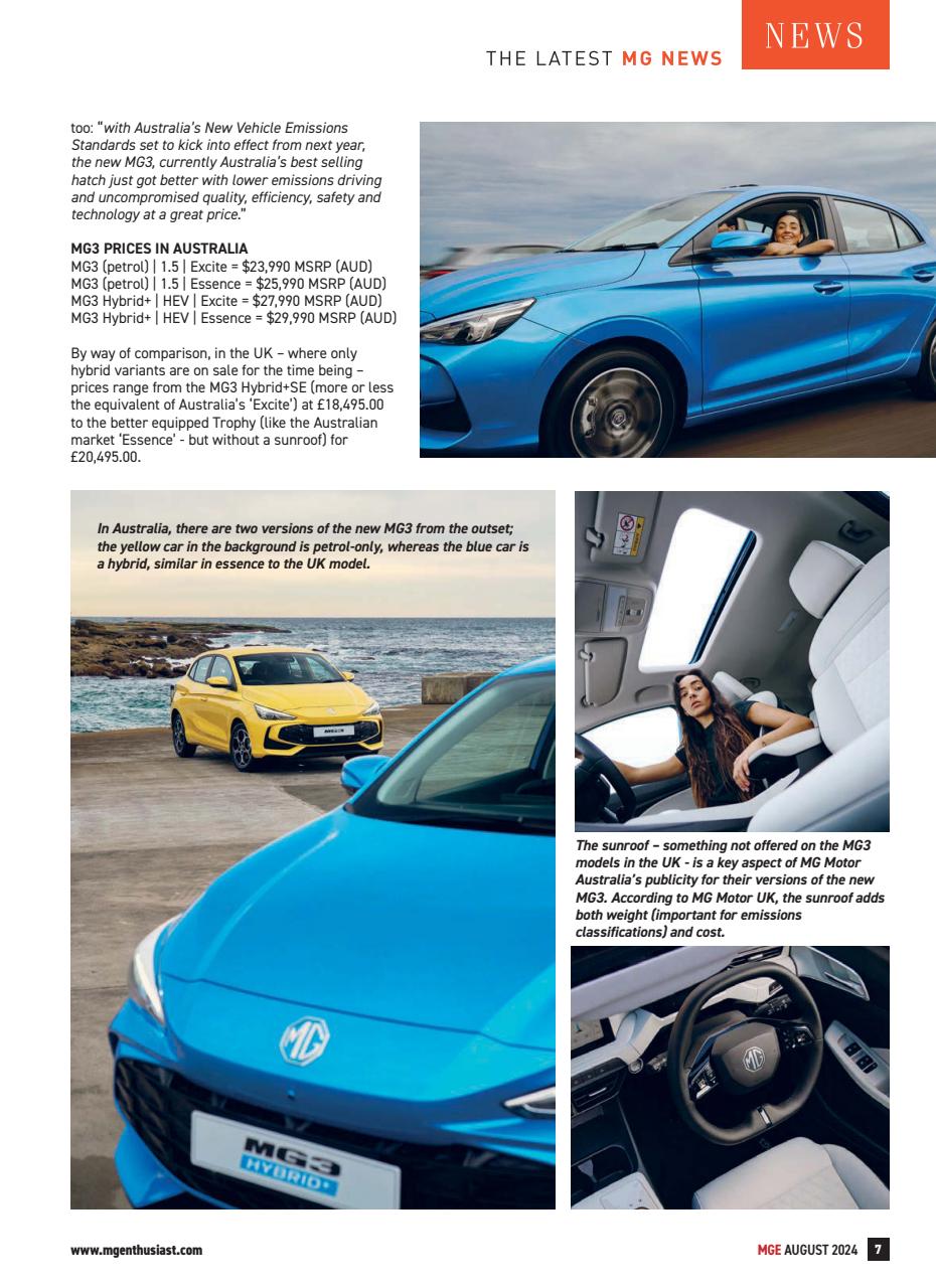 MG Enthusiast Preview Pages