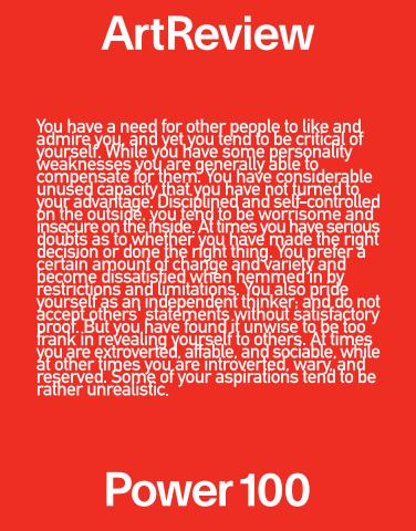 ArtReview issue November 2015