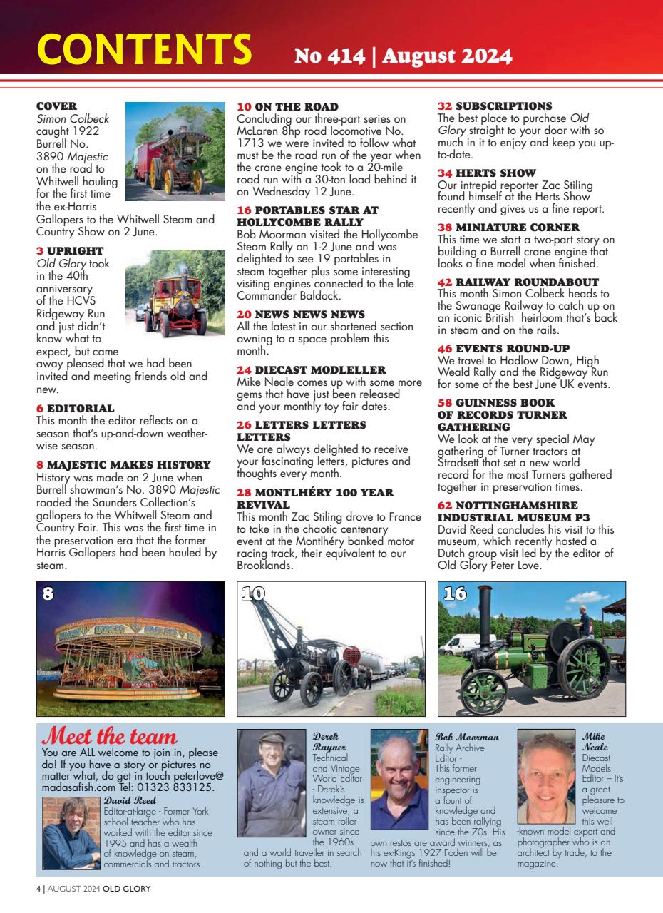 Old Glory Magazine Preview Pages