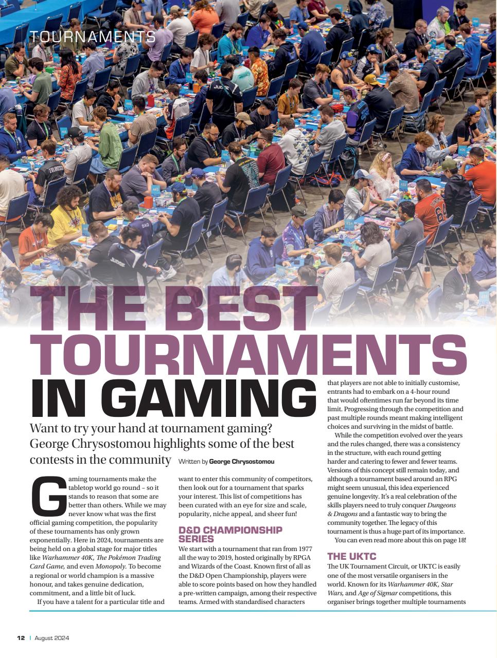 Tabletop Gaming Preview Pages