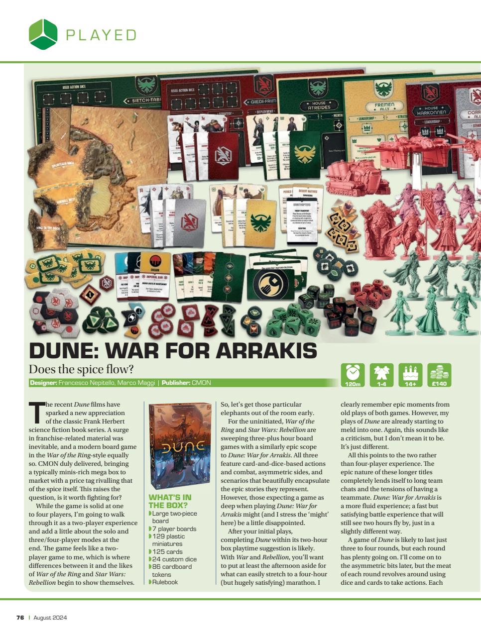 Tabletop Gaming Preview Pages