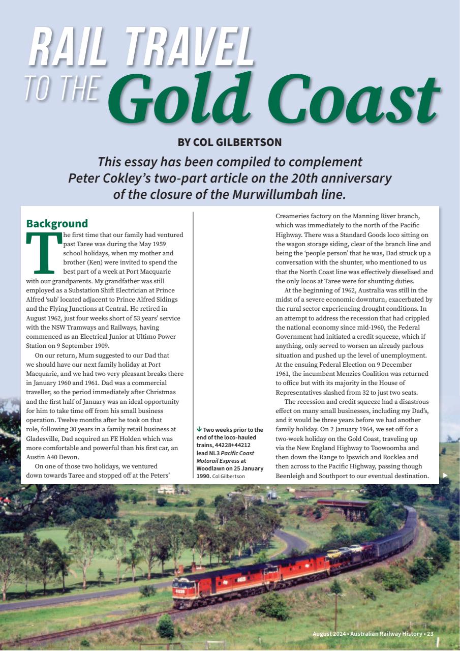 Australian Railway History Preview Pages