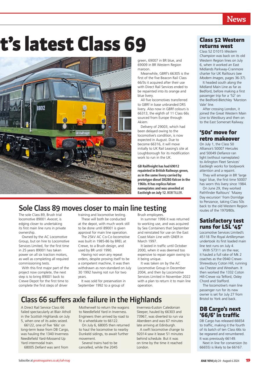 Rail Preview Pages