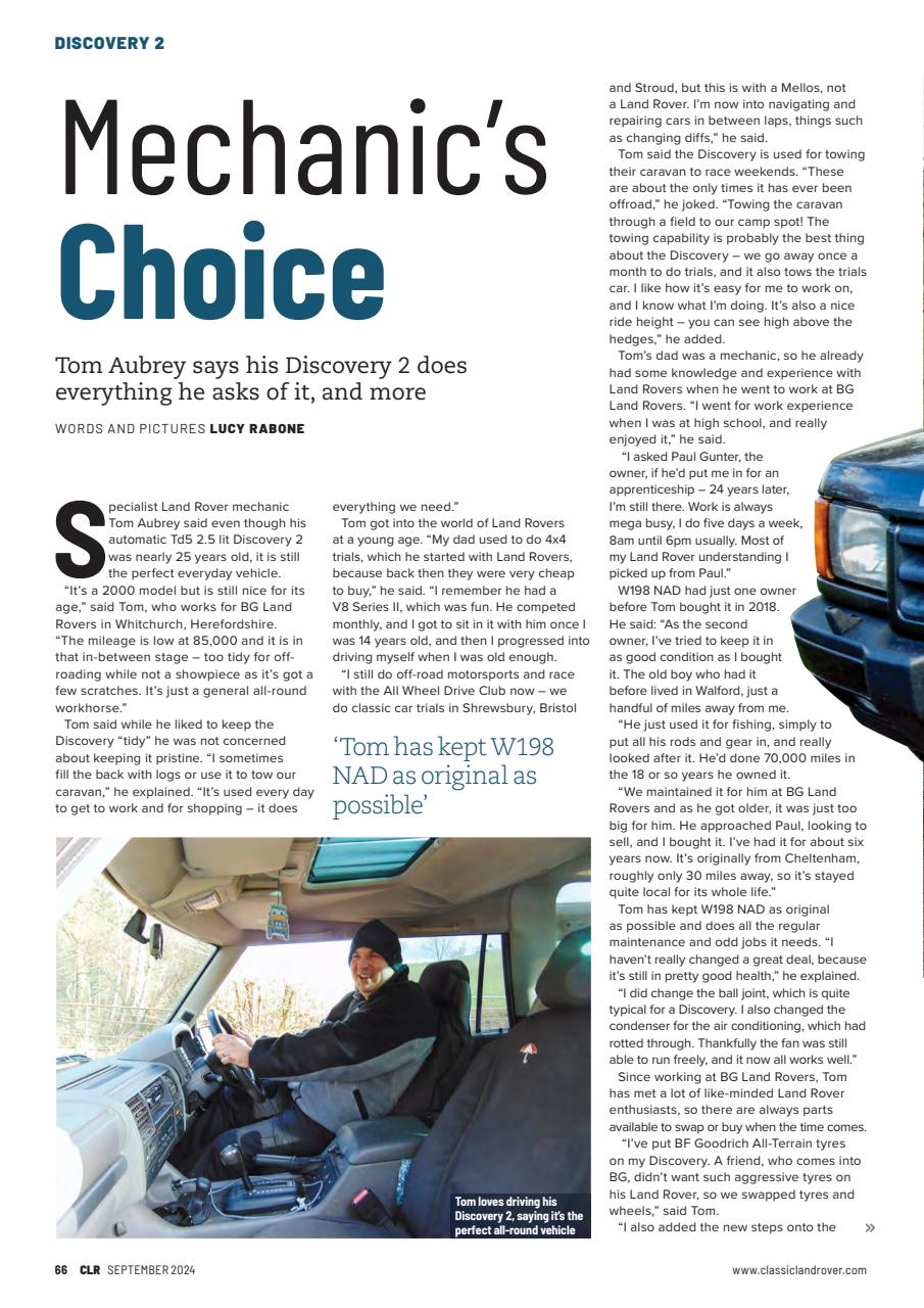 Classic Land Rover Magazine Preview Pages