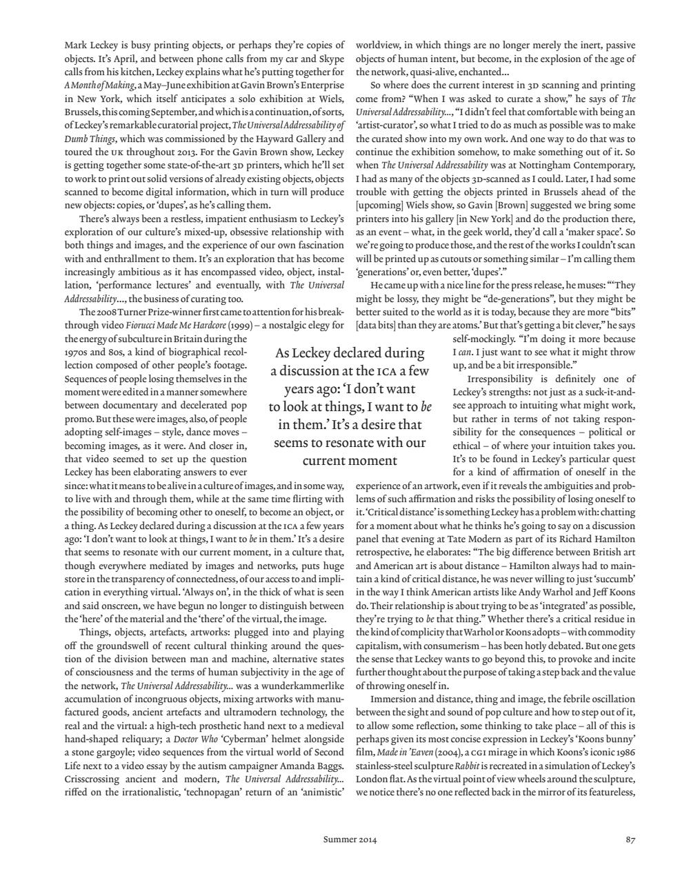 ArtReview Preview Pages