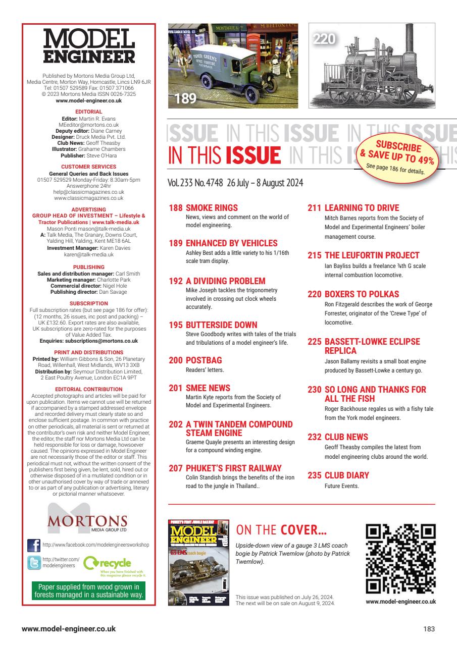 Model Engineer Preview Pages