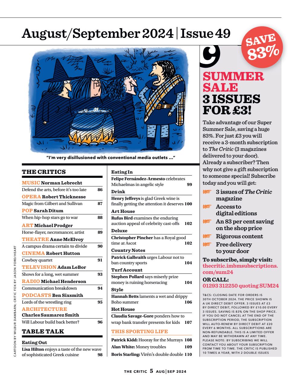 The Critic Preview Pages