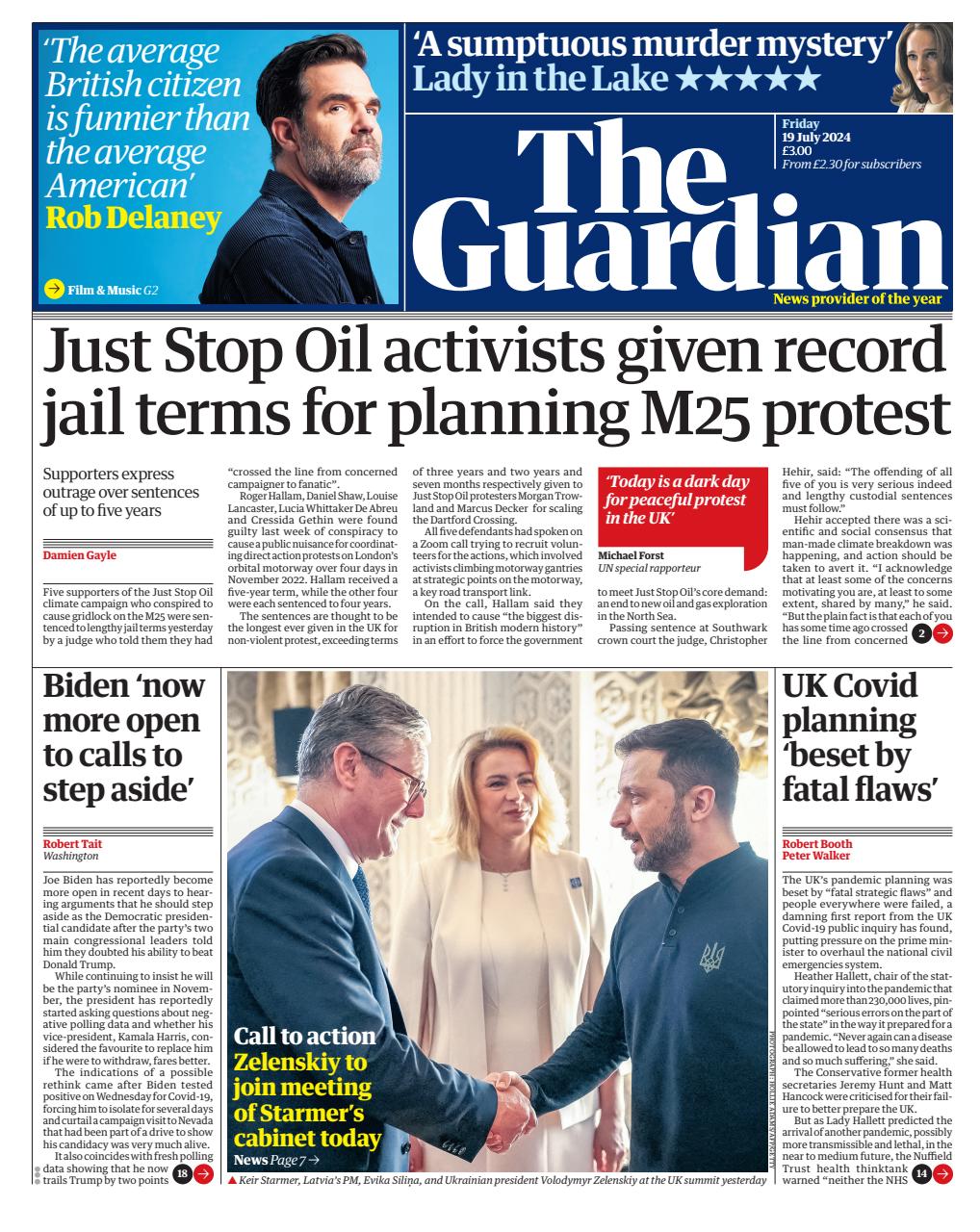 The Guardian Newspaper Preview Pages