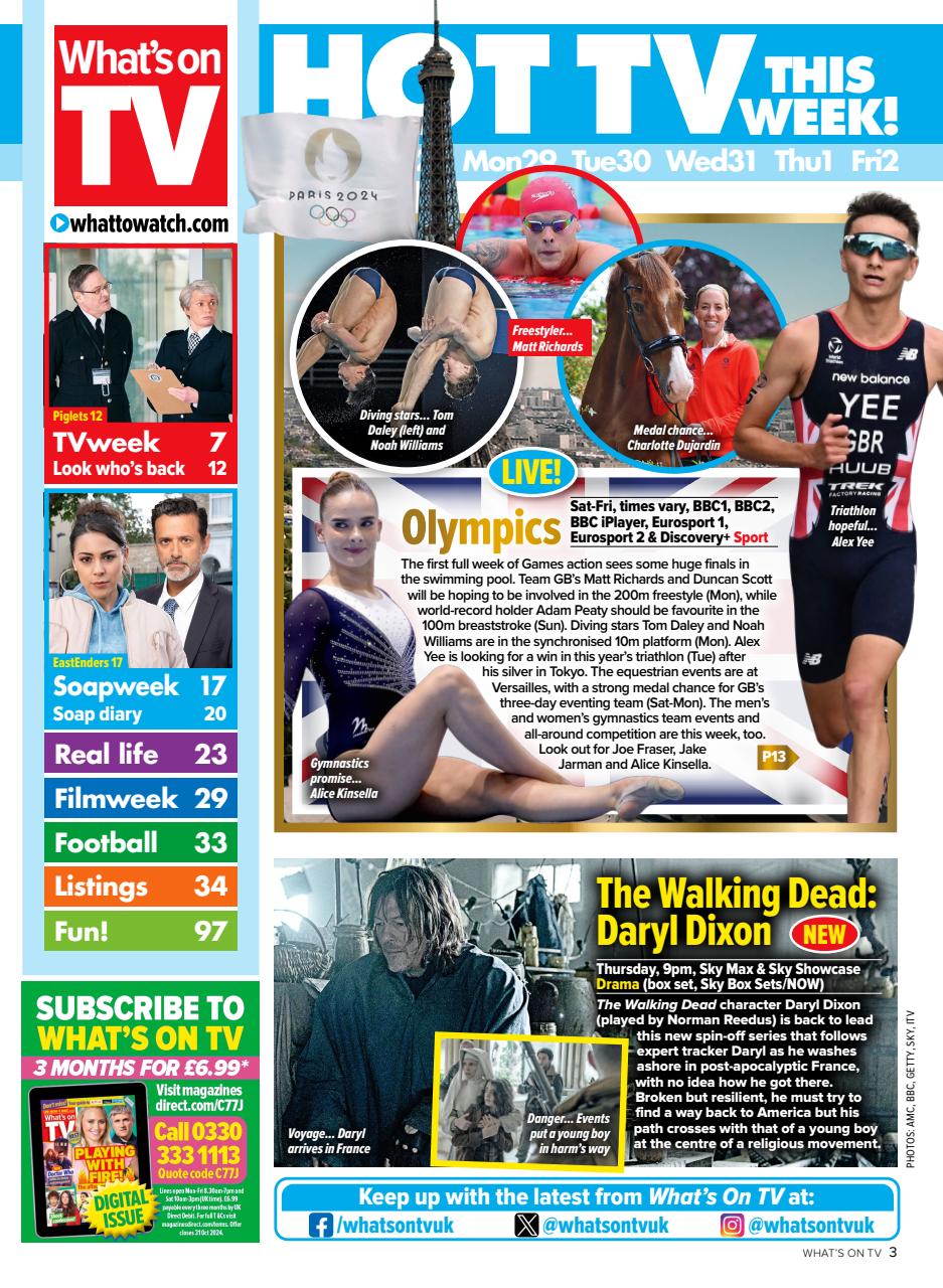 What's on TV Preview Pages