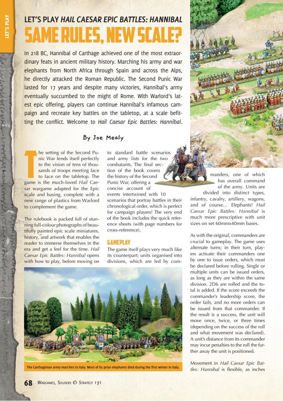 Wargames, Soldiers & Strategy Preview Pages