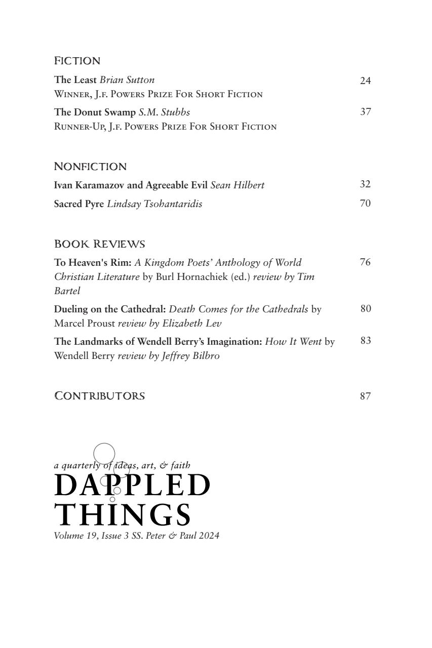 Dappled Things Preview Pages