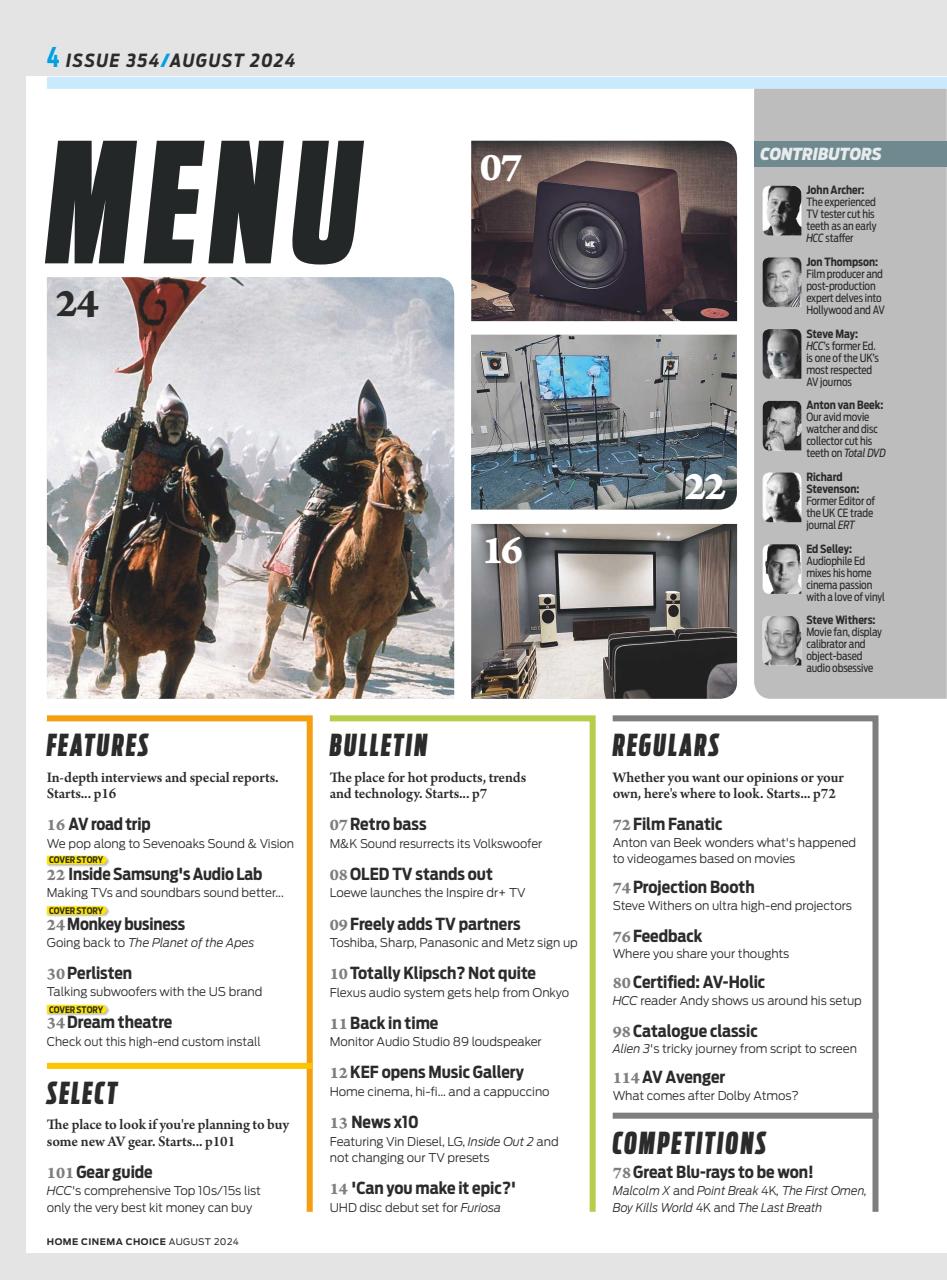 Home Cinema Choice Preview Pages