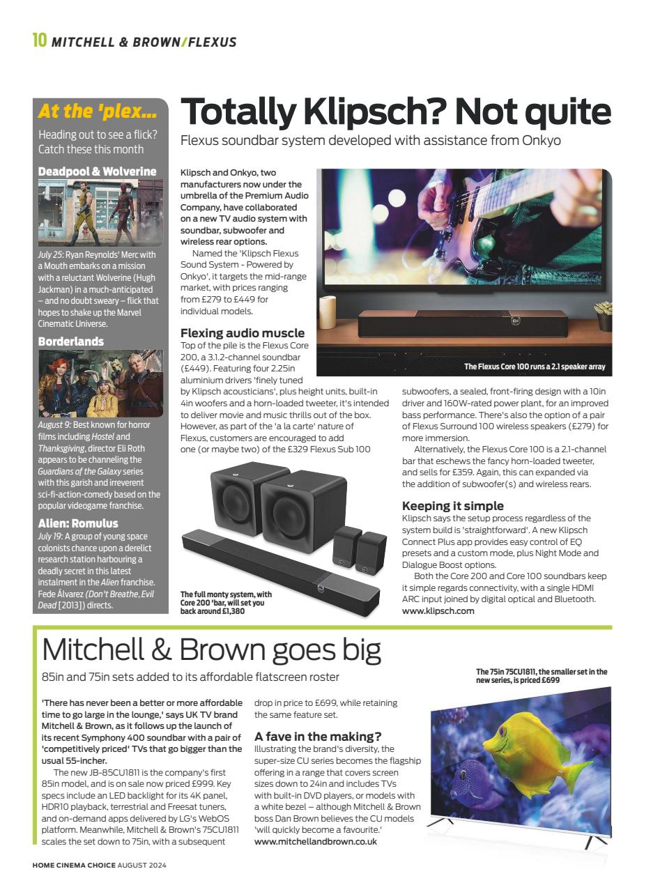 Home Cinema Choice Preview Pages