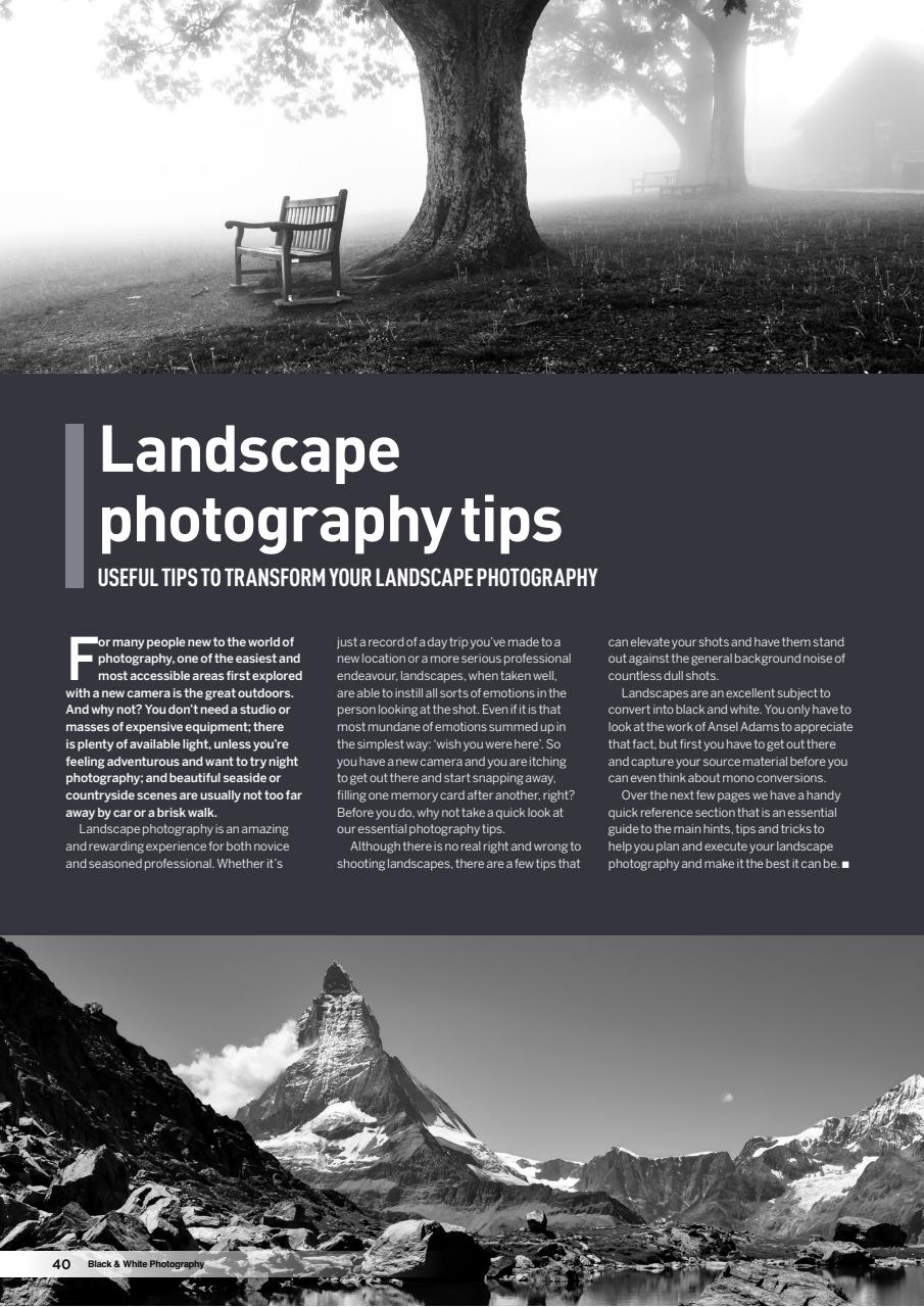 Black & White Photography The Complete Manual Preview Pages