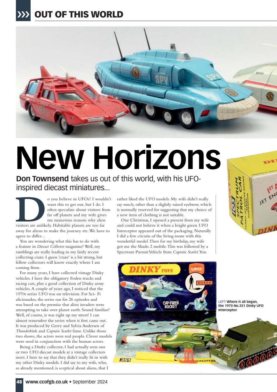 Diecast Collector Magazine Subscriptions and September 2024 Issue
