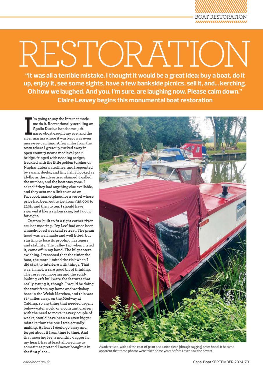 Canal Boat Preview Pages
