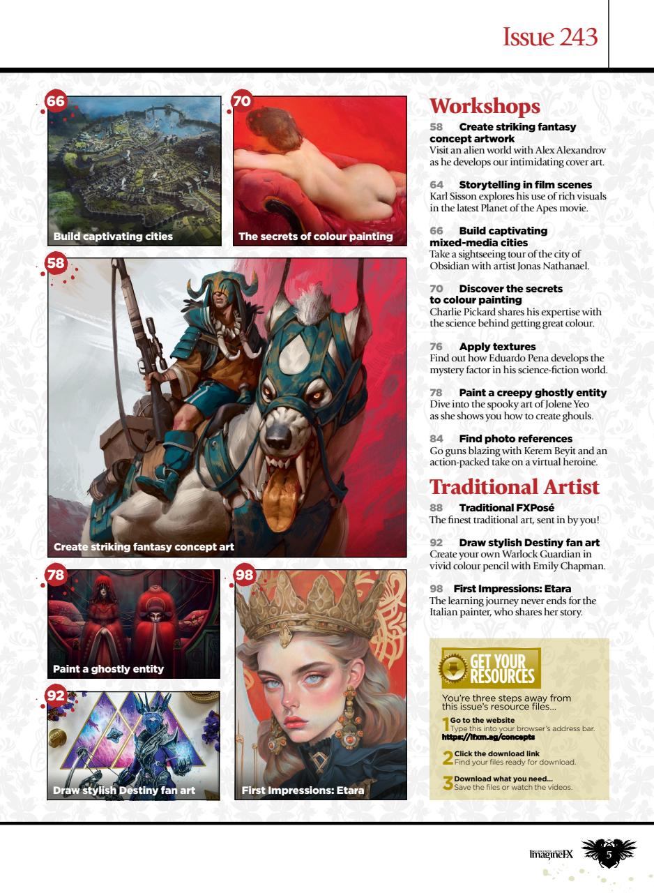 ImagineFX Preview Pages