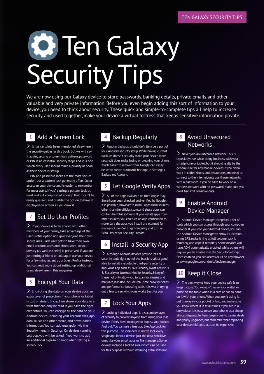 Samsung Galaxy The Complete Manual Preview Pages