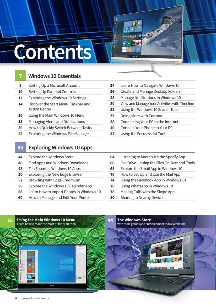 Windows 10 The Complete Manual Preview Pages