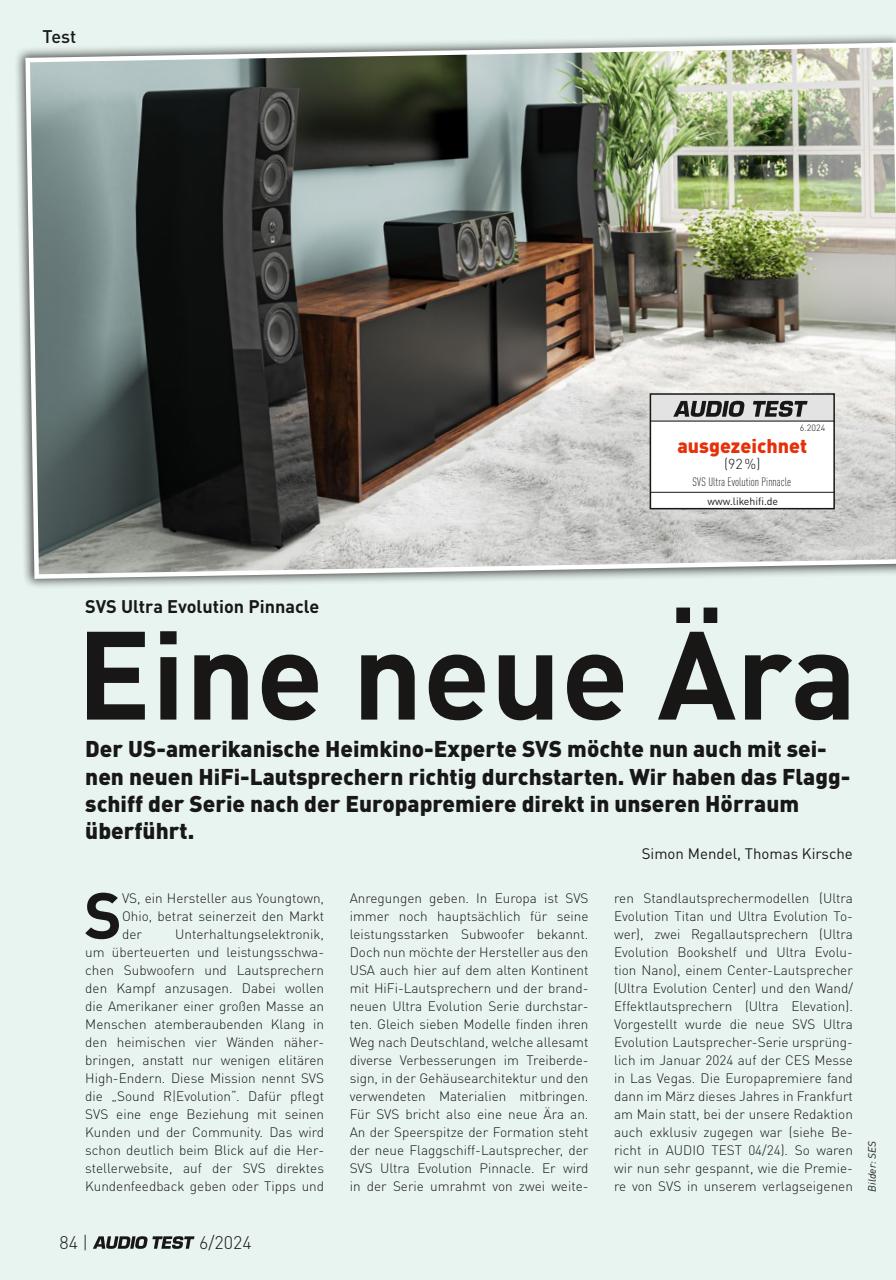 Audio Test Preview Pages